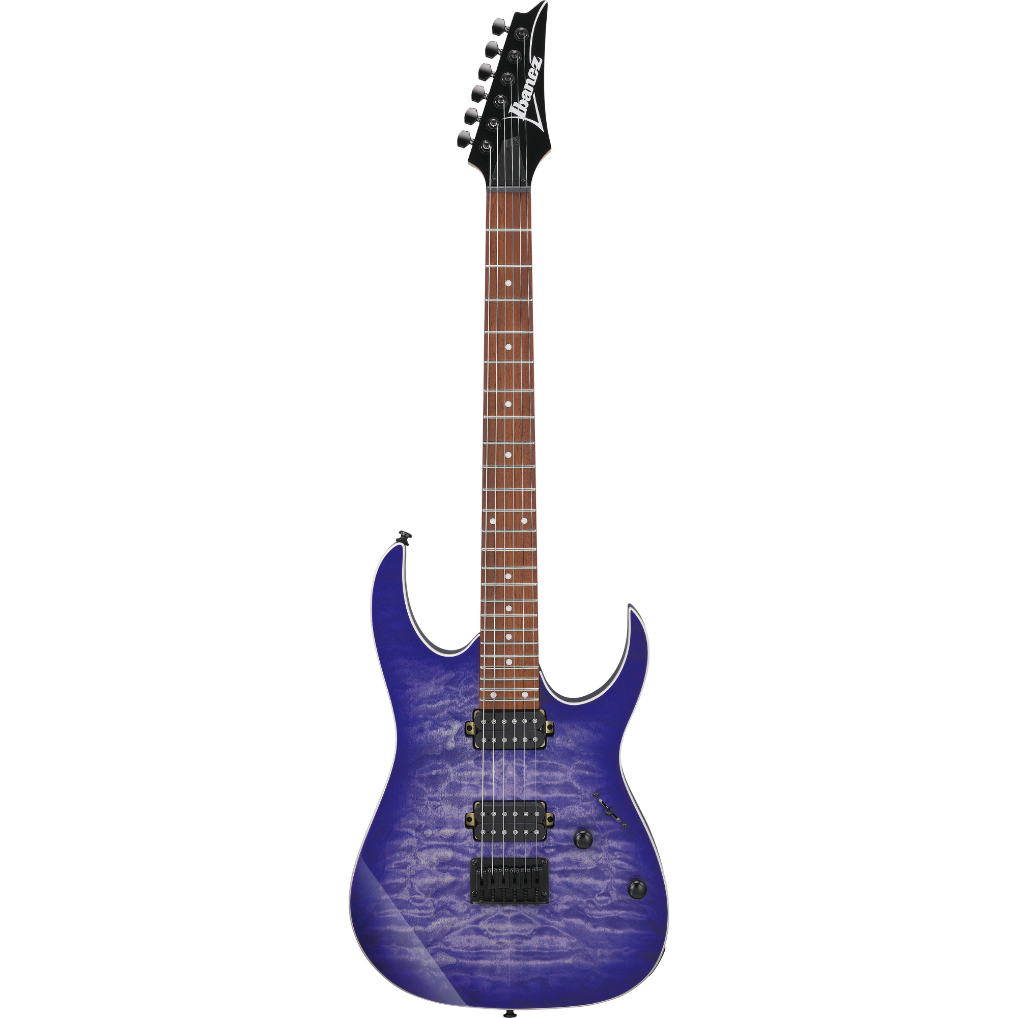 Ibanez RG421QM Electric Guitar - Cerulean Blue Burst