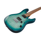 Ibanez Standard AZ24S1F Electric Guitar - Transparent Turquoise Burst