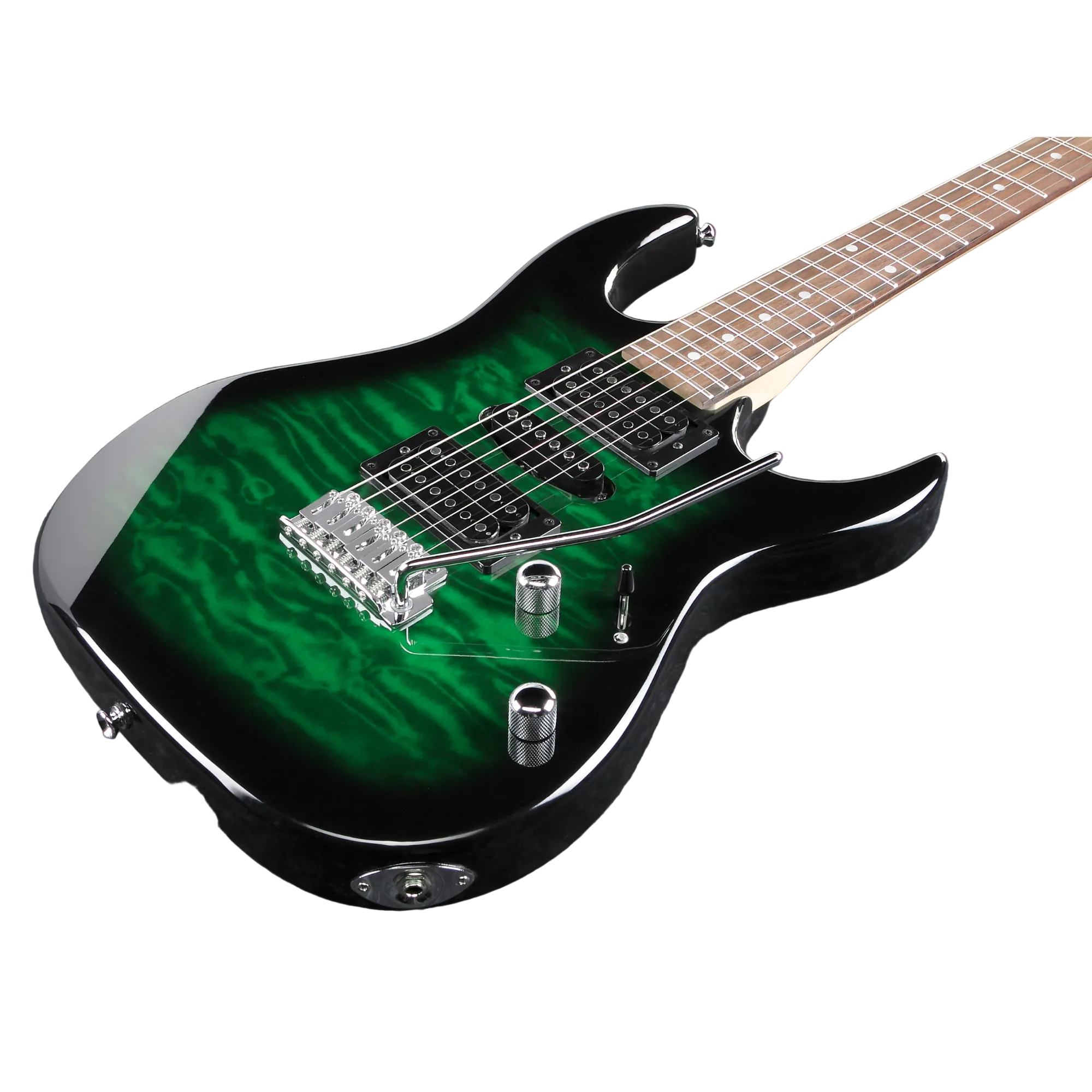 Ibanez Gio GRX70QA Electric Guitar - Transparent Emerald Burst