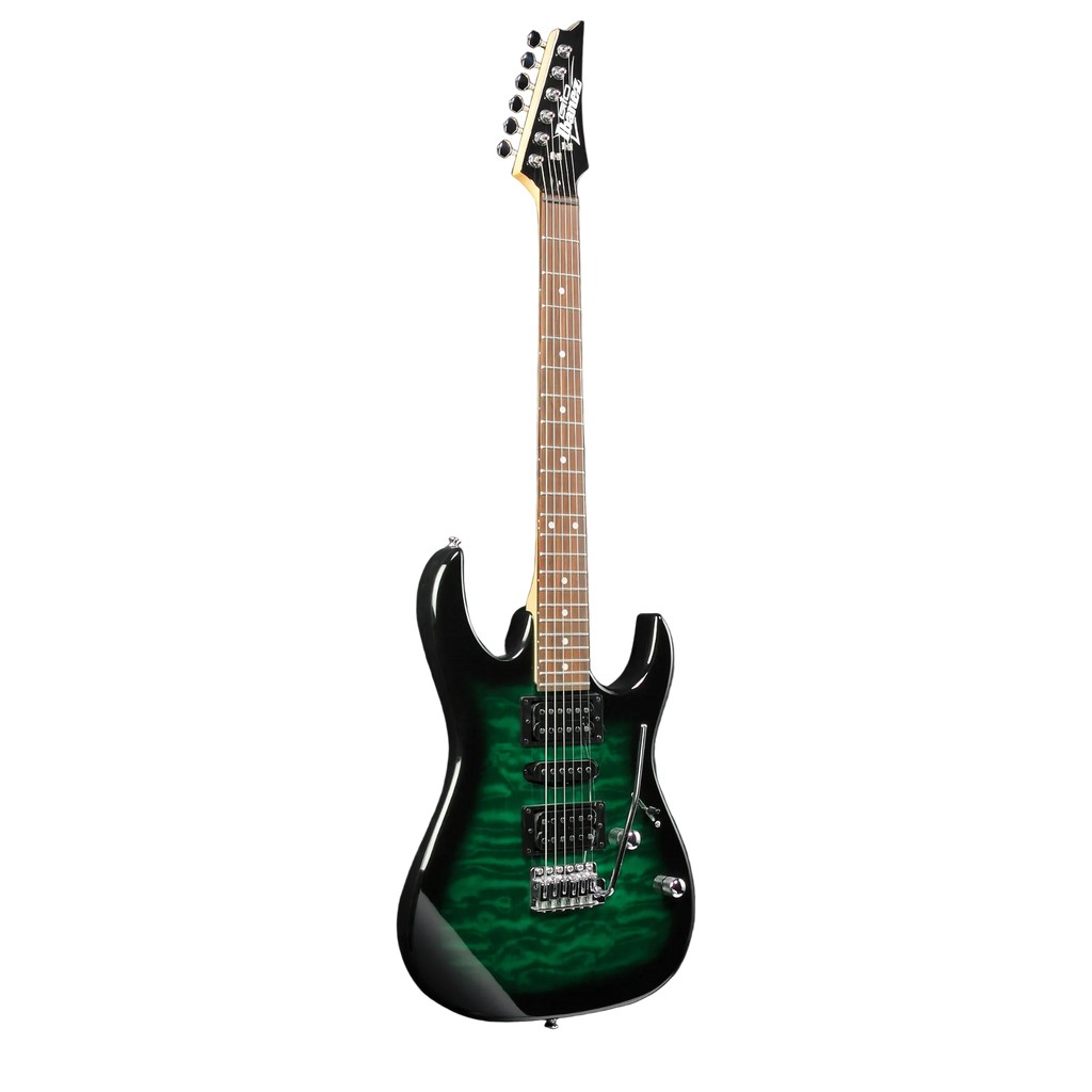 Ibanez Gio GRX70QA Electric Guitar - Transparent Emerald Burst