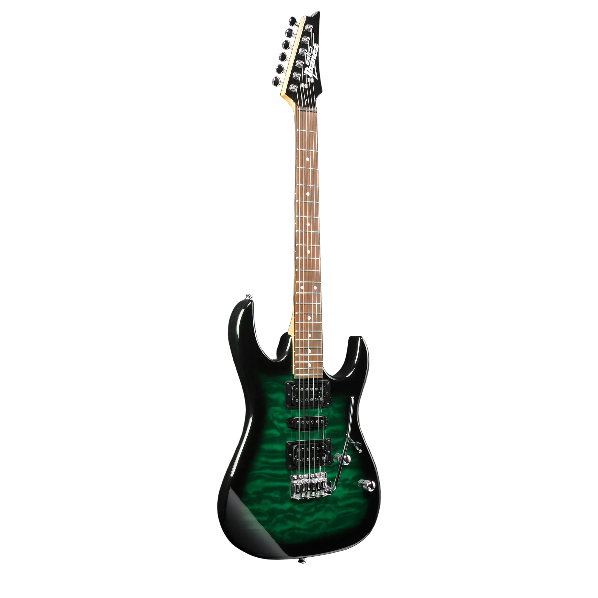 Ibanez Gio GRX70QA Electric Guitar - Transparent Emerald Burst