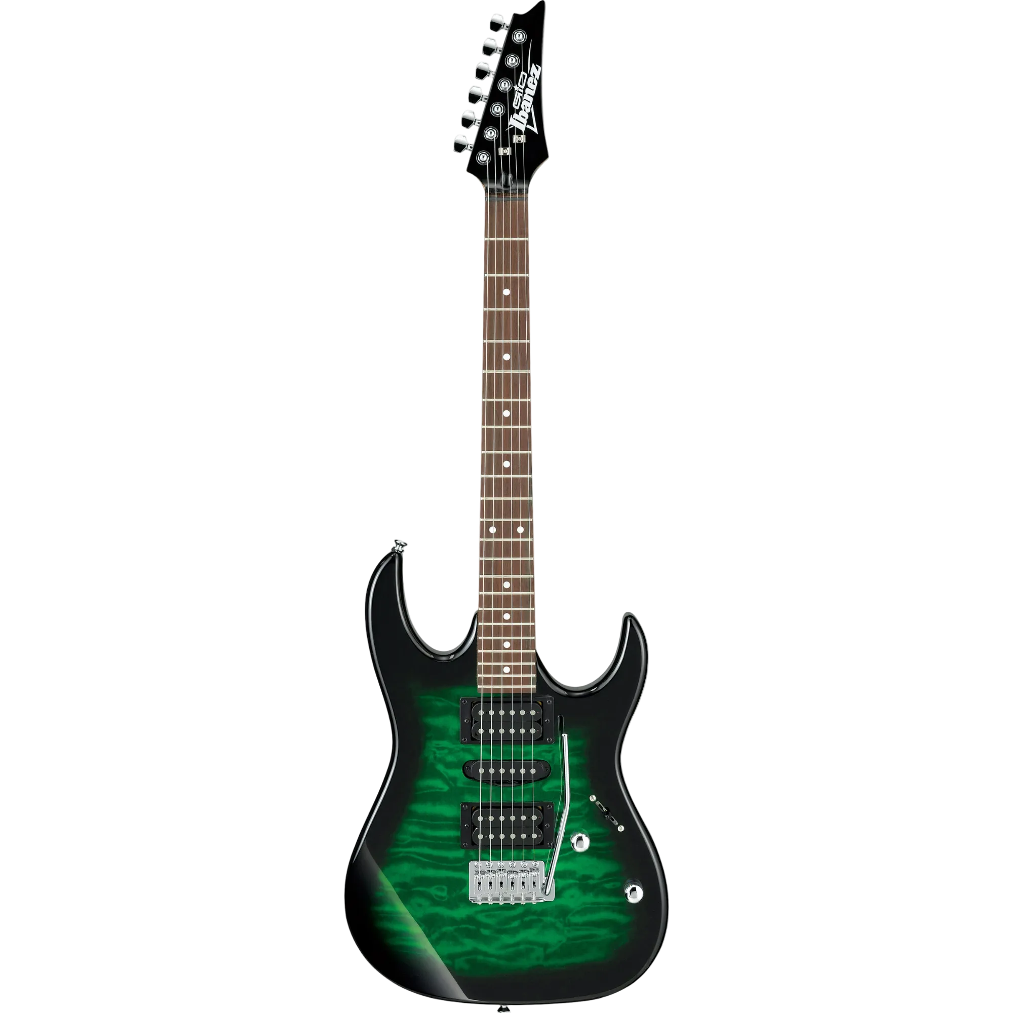 Ibanez Gio GRX70QA Electric Guitar - Transparent Emerald Burst