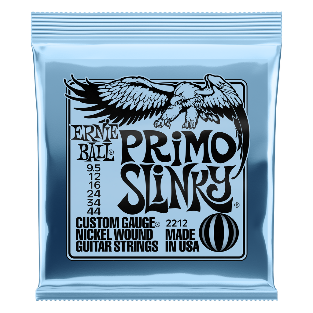 Ernie Ball 2212 Primo Slinky Nickel Wound Electric Guitar Strings - .0095-.044