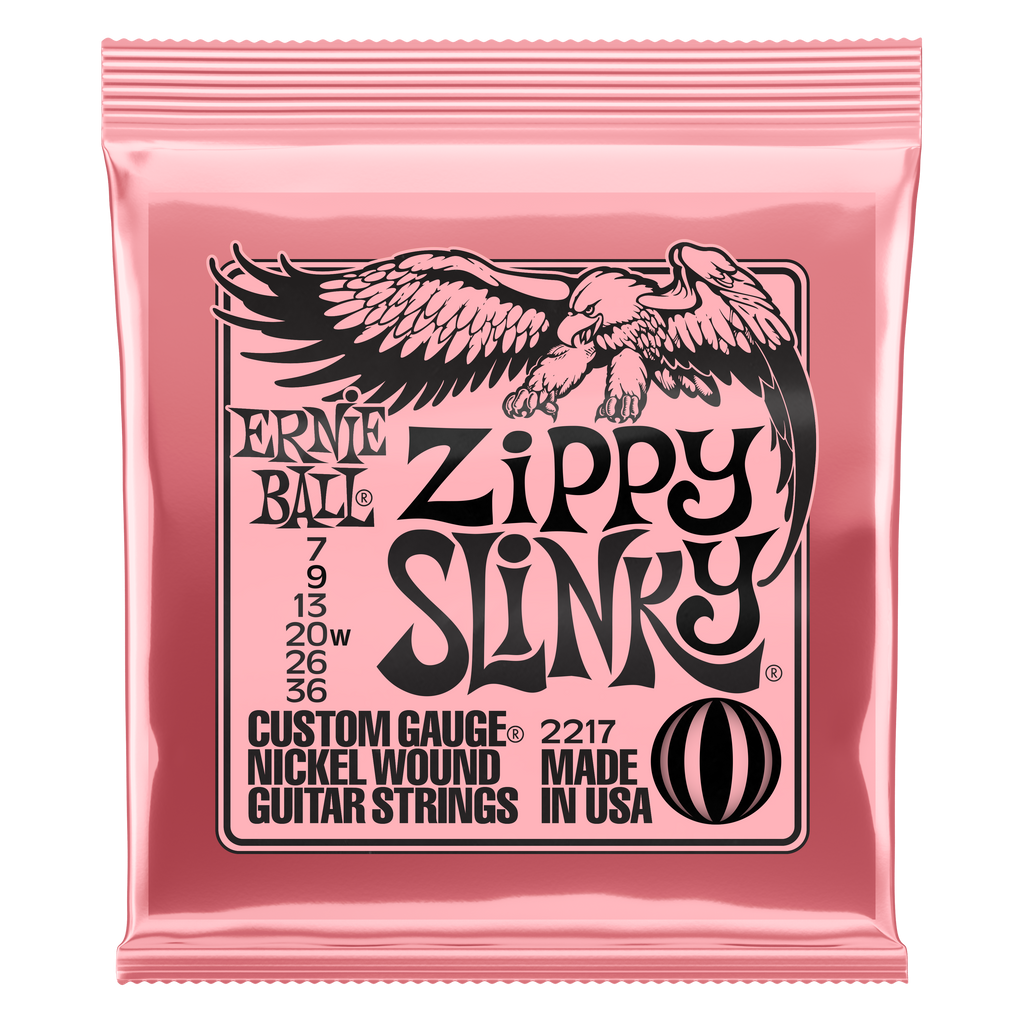 Ernie Ball 2217 Zippy Slinky Nickel Wound Electric Guitar Strings - .007-.036