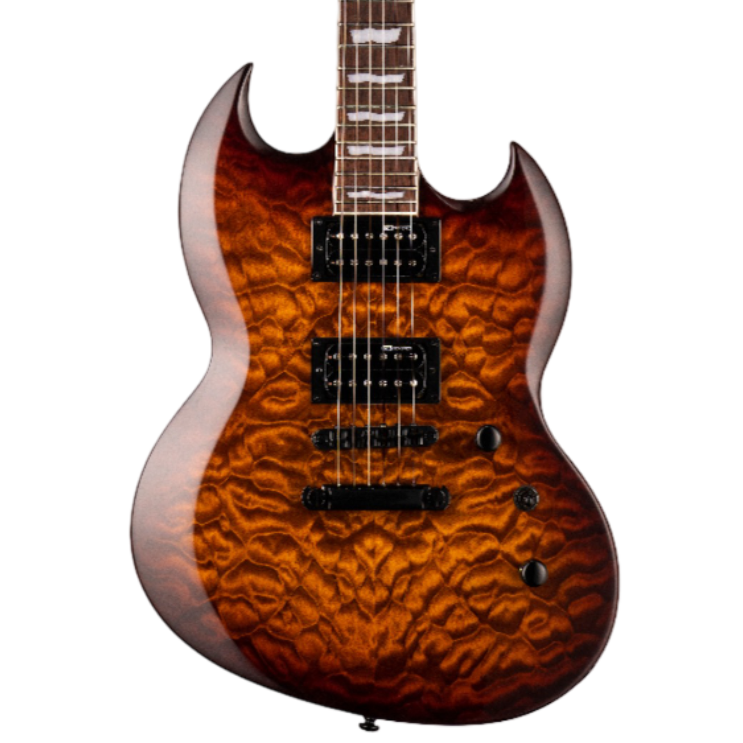 ESP LTD Viper-256 Electric Guitar- Dark Brown Sunburst