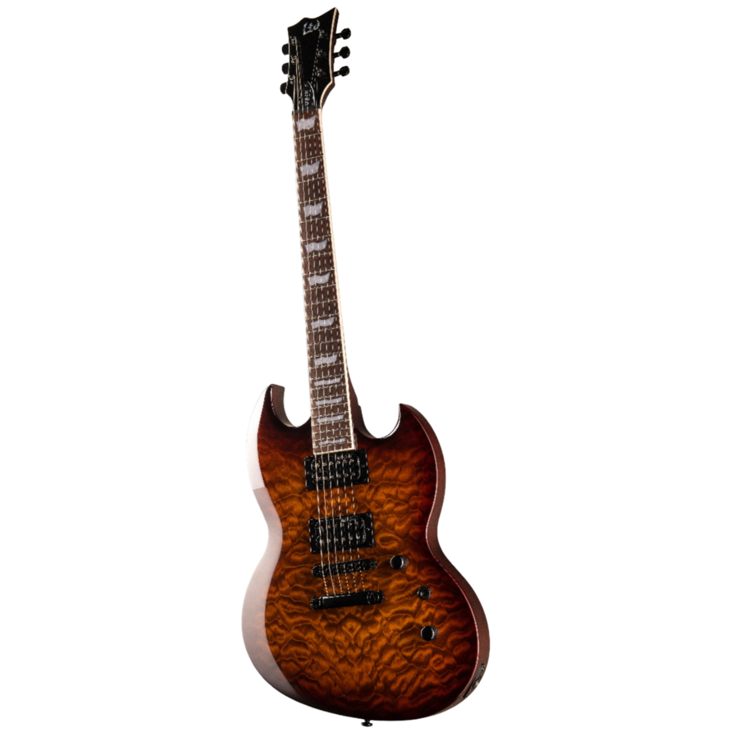 ESP LTD Viper-256 Electric Guitar- Dark Brown Sunburst