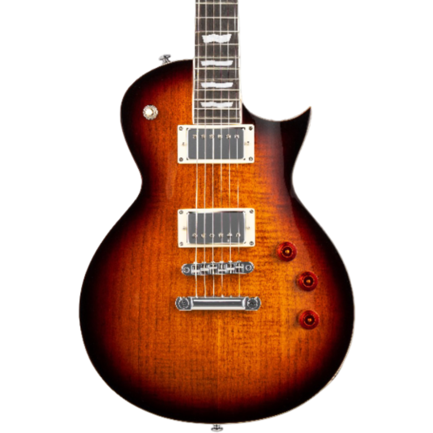 ESP LTD EC-256FM Electric Guitar - Dark Brown Sunburst