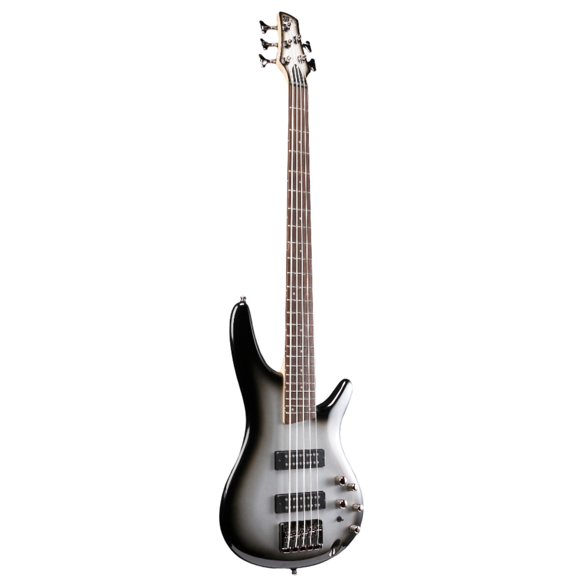Ibanez Standard SR305E 5-string Bass Guitar - Metallic Silver Sunburst