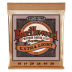 Ernie Ball 2150 Earthwood Phosphor Bronze Acoustic Guitar Strings - .010-.050 Extra Light